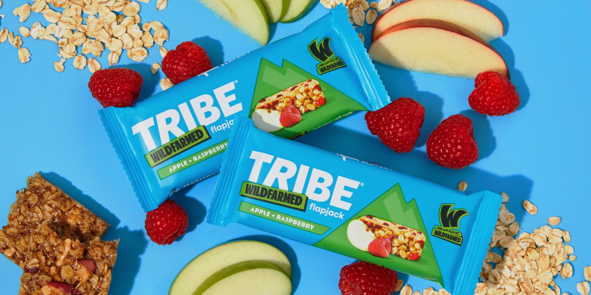 4-pack of TRIBE x Wildfarmed Flapjacks for £4.99